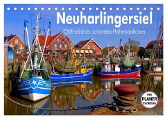 Neuharlingersiel - Ostfrieslands schönstes Hafenstädtchen (Tischkalender 2024 DIN A5 quer), CALVENDO Monatskalender