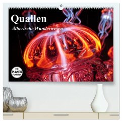 Quallen. Ätherische Wunderwesen (hochwertiger Premium Wandkalender 2024 DIN A2 quer), Kunstdruck in Hochglanz