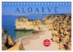 Algarve (Tischkalender 2024 DIN A5 quer), CALVENDO Monatskalender