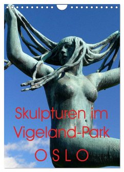 Skulpturen im Vigeland-Park Oslo (Wandkalender 2024 DIN A4 hoch), CALVENDO Monatskalender