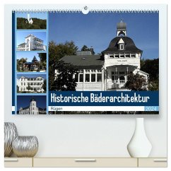 Historische Bäderarchitektur Rügen (hochwertiger Premium Wandkalender 2024 DIN A2 quer), Kunstdruck in Hochglanz