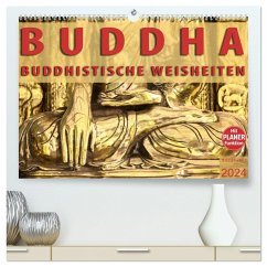 BUDDHA Buddhistische Weisheiten (hochwertiger Premium Wandkalender 2024 DIN A2 quer), Kunstdruck in Hochglanz