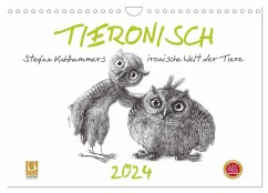 TIERONISCH (Wandkalender 2024 DIN A4 quer), CALVENDO Monatskalender