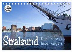 Stralsund. Das Tor zur Insel Rügen (Tischkalender 2024 DIN A5 quer), CALVENDO Monatskalender