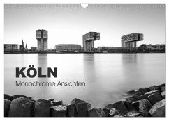 Köln - monochrome Ansichten (Wandkalender 2024 DIN A3 quer), CALVENDO Monatskalender - rclassen
