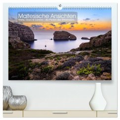 Maltesische Ansichten (hochwertiger Premium Wandkalender 2024 DIN A2 quer), Kunstdruck in Hochglanz