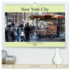 New York City - Zwischen Hudson und East River (hochwertiger Premium Wandkalender 2024 DIN A2 quer), Kunstdruck in Hochglanz