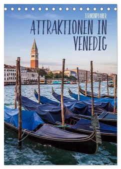 Attraktionen in Venedig / Terminplaner (Tischkalender 2024 DIN A5 hoch), CALVENDO Monatskalender