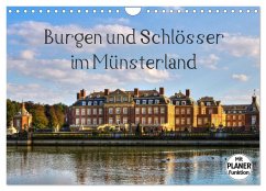 Burgen und Schlösser im Münsterland (Wandkalender 2024 DIN A4 quer), CALVENDO Monatskalender
