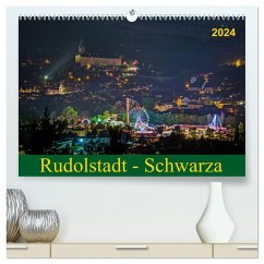 Rudolstadt - Schwarza (hochwertiger Premium Wandkalender 2024 DIN A2 quer), Kunstdruck in Hochglanz - Wenk / Wenki, Michael