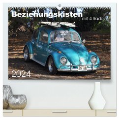 Beziehungskisten mit 4 Rädern (hochwertiger Premium Wandkalender 2024 DIN A2 quer), Kunstdruck in Hochglanz