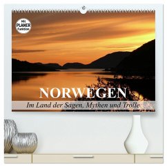 Norwegen. Im Land der Sagen, Mythen und Trolle (hochwertiger Premium Wandkalender 2024 DIN A2 quer), Kunstdruck in Hochglanz