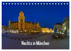 Nachts in München (Tischkalender 2024 DIN A5 quer), CALVENDO Monatskalender