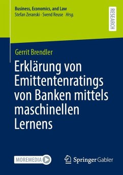 Cover Erklärung von Emittentenratings von Banken mittels maschinellen Lernens
