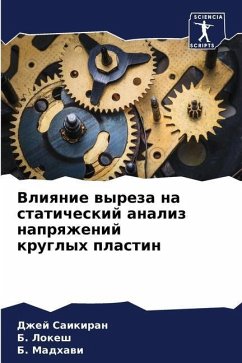 Vliqnie wyreza na staticheskij analiz naprqzhenij kruglyh plastin - Saikiran, Dzhej;Lokesh, B.;Madhawi, B.