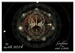 Zeit 2024 - Grafiken und Zitate (Wandkalender 2024 DIN A2 quer), CALVENDO Monatskalender - Schmitt, Georg