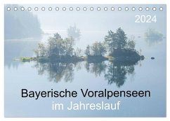 Bayerische Voralpenseen im Jahreslauf (Tischkalender 2024 DIN A5 quer), CALVENDO Monatskalender - maier, Norbert