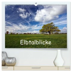 Elbtalblicke (hochwertiger Premium Wandkalender 2024 DIN A2 quer), Kunstdruck in Hochglanz