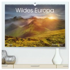 Wildes Europa 2024 (hochwertiger Premium Wandkalender 2024 DIN A2 quer), Kunstdruck in Hochglanz