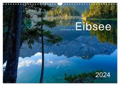 Unterwegs am Eibsee (Wandkalender 2024 DIN A3 quer), CALVENDO Monatskalender - maier, Norbert