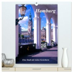 Hamburg - Eine Stadt mit vielen Gesichtern (hochwertiger Premium Wandkalender 2024 DIN A2 hoch), Kunstdruck in Hochglanz
