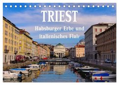 Triest - Habsburger Erbe und italienisches Flair (Tischkalender 2024 DIN A5 quer), CALVENDO Monatskalender - LianeM