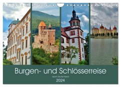 Burgen- und Schlösserreise durch Deutschland (Wandkalender 2024 DIN A4 quer), CALVENDO Monatskalender - Janke, Andrea