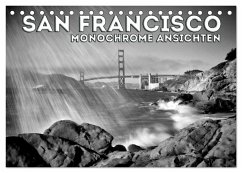 SAN FRANCISCO Monochrome Ansichten (Tischkalender 2024 DIN A5 quer), CALVENDO Monatskalender