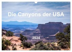 Die Canyons der USA (Wandkalender 2024 DIN A3 quer), CALVENDO Monatskalender