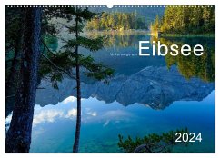 Unterwegs am Eibsee (Wandkalender 2024 DIN A2 quer), CALVENDO Monatskalender
