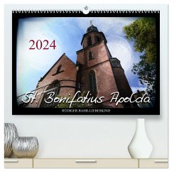 St. Bonifatius Apolda (hochwertiger Premium Wandkalender 2024 DIN A2 quer), Kunstdruck in Hochglanz - Bahr-Liebeskind, Rüdiger