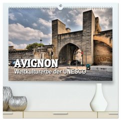 Avignon - Weltkulturerbe der UNESCO (hochwertiger Premium Wandkalender 2024 DIN A2 quer), Kunstdruck in Hochglanz