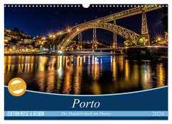 Porto - Die Handelsstadt am Douro (Wandkalender 2024 DIN A3 quer), CALVENDO Monatskalender - Schikore, Martina