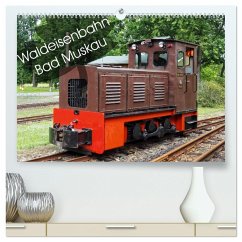 Waldeisenbahn Bad Muskau (hochwertiger Premium Wandkalender 2024 DIN A2 quer), Kunstdruck in Hochglanz - Valley, Joy