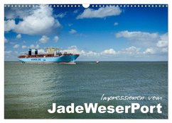 Impressionen vom JadeWeserPort (Wandkalender 2024 DIN A3 quer), CALVENDO Monatskalender