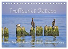 Treffpunkt Ostsee (Tischkalender 2024 DIN A5 quer), CALVENDO Monatskalender