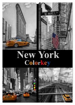 New York Colorkey (Wandkalender 2024 DIN A2 hoch), CALVENDO Monatskalender