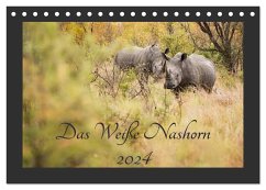 Das Weiße Nashorn (Tischkalender 2024 DIN A5 quer), CALVENDO Monatskalender
