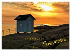 Unterwegs in Schweden (Wandkalender 2024 DIN A4 quer), CALVENDO Monatskalender