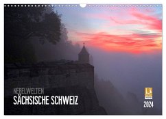 Nebelwelten Sächsische Schweiz (Wandkalender 2024 DIN A3 quer), CALVENDO Monatskalender - Meutzner, Dirk