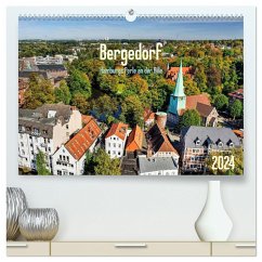 Bergedorf Hamburgs Perle an der Bille (hochwertiger Premium Wandkalender 2024 DIN A2 quer), Kunstdruck in Hochglanz