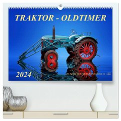 Traktor - Oldtimer (hochwertiger Premium Wandkalender 2024 DIN A2 quer), Kunstdruck in Hochglanz