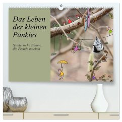 Das Leben der kleinen Pankies (hochwertiger Premium Wandkalender 2024 DIN A2 quer), Kunstdruck in Hochglanz - Langenkamp, Heike