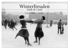 Winterfreuden - Stadt und Land (Wandkalender 2024 DIN A3 quer), CALVENDO Monatskalender