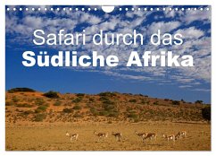 Safari durch das Südliche Afrika (Wandkalender 2024 DIN A4 quer), CALVENDO Monatskalender