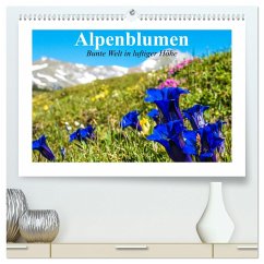 Alpenblumen. Bunte Welt in luftiger Höhe (hochwertiger Premium Wandkalender 2024 DIN A2 quer), Kunstdruck in Hochglanz - Stanzer, Elisabeth