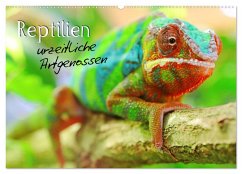 Reptilien urzeitliche Artgenossen (Wandkalender 2024 DIN A2 quer), CALVENDO Monatskalender