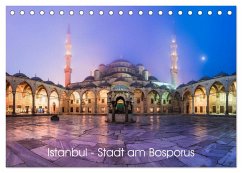 Istanbul - Stadt am Bosporus (Tischkalender 2024 DIN A5 quer), CALVENDO Monatskalender