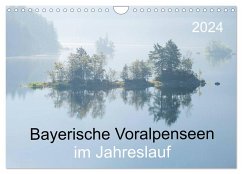Bayerische Voralpenseen im Jahreslauf (Wandkalender 2024 DIN A4 quer), CALVENDO Monatskalender - maier, Norbert