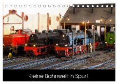Kleine Bahnwelt in Spur 1 (Tischkalender 2024 DIN A5 quer), CALVENDO Monatskalender